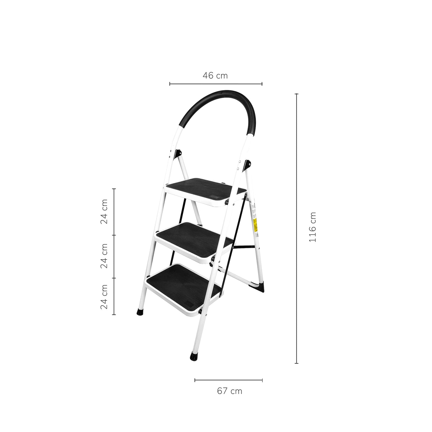 Escalera Taburete Plegable 3 Peldaños