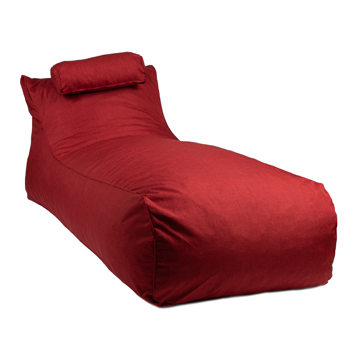 Pouf / Puff De Exterior Impermeable Rojo