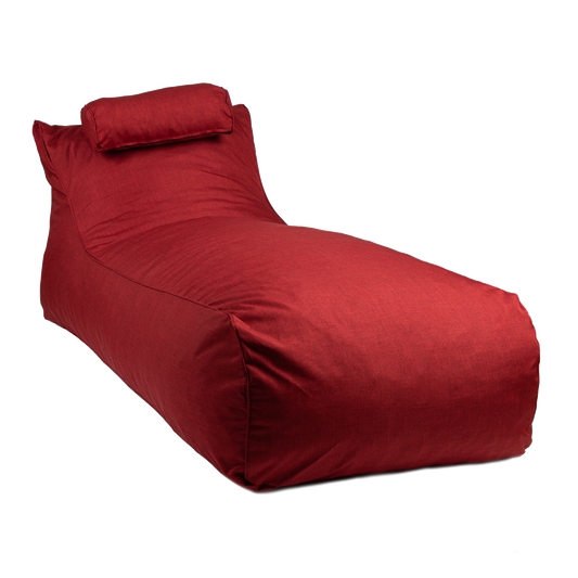 Pouf / Puff De Exterior Impermeable Rojo