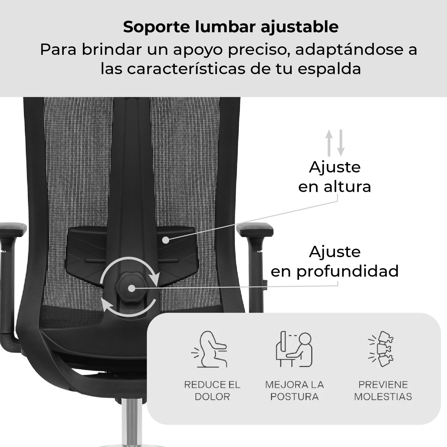 Silla de Escritorio Ergonómica Sendai Plus