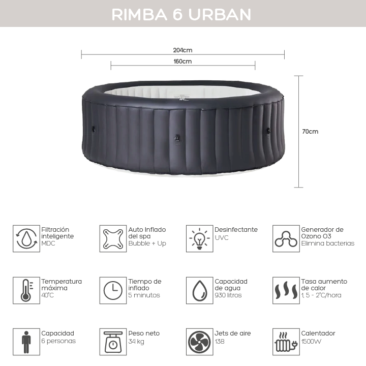 Hot Tub Rimba 6 Urban